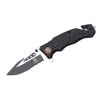 P.O.W Rescue Style Action Assist Tactical Folding Knife 4.5"
